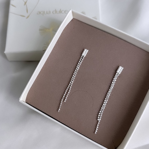 Ørestikker DOT LOVE SMALL Sterling Sølv