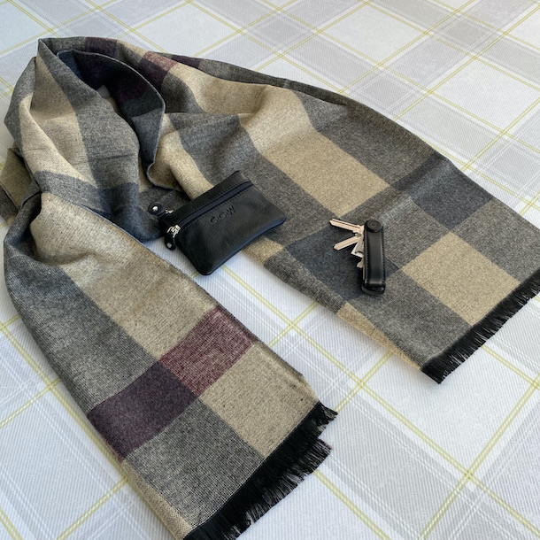 Herre Tørklæde Square 30 % Viskose - 70 % polyester